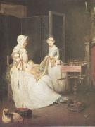 Jean Baptiste Simeon Chardin La Mere Laborieuse (The Diligent Mother) (mk05) oil painting on canvas